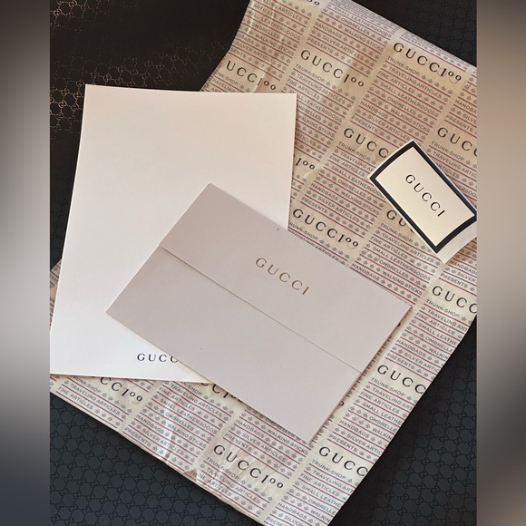 GUCCI 100th Anniversary Gift Wrap/Tissue Paper Lot! - Picture 2 of 5